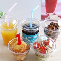 [대용량]투명컵14온스(뚜껑포함)-100개세트
