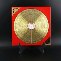 패철 나경 풍수 나침반 음양택 지리 유압식 삼합 현공 구리 휴대용 전문가용, 3인치 노란색, 1개