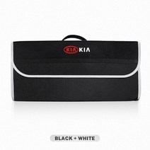 자동차수납함 차량수납거치함 KIA sportage를 위한 자동차 트렁크 정리 보관 가방 상자 K5 Sorento Picant, 01 Black