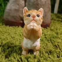 실물처럼 귀여운 냥이 진짜같은 심바토이 실물모형 고양이피규어 장식인형 개업선물 반려동물모형 반려묘 치즈태비캣 집사
