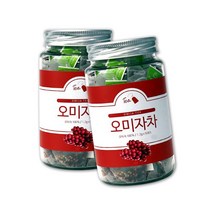 오미자차 오미자물 티백 말린 건오미자차 오마자 오미자열매 추출물 X 50T 2병