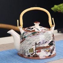 차탕기 무선포트 접이식전기포트 900ml 냄비 대형 세라믹 용량 도자기 주전자 필터 물 중국 쿵푸 주전자 차, 02 2
