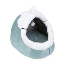 큐브텐트 얼음낚시텐트 빙어텐트 동봉된 고양이 둥지 개집 편안한 바구니 매트 안락 동굴 다목적 겨울 따뜻, 01 Green_03 L