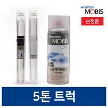 모비스 순정용품 메가트럭/5톤 페인트 카페인트 투명 화이트 블랙, 스프레이, WF