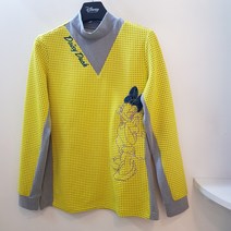 디즈니골프 도톰한 목티셔츠@@미키마우스 두개 입 은 효과를 준 이너 (2컬러)