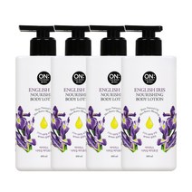 [로맨틱 플로럴 퍼퓸 보습] 온더바디 아이리스 바디로션 400ml 4개, 단품