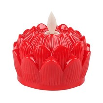 연등 소원등 부처님오신날 불교 초파일 연화등 1PC LED 연꽃 불교 빛 전통 홈 장식 테이블 램프 조명 불상, 01 red