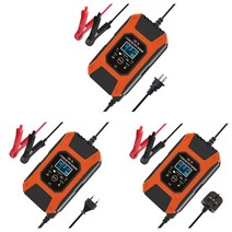 AGM배터리 12V 7A 7 단계 오토바이 배터리 충전기 리드 젤 STD AGM 자동차 펄스 충전 유지 보수 및 탈황제, 1개