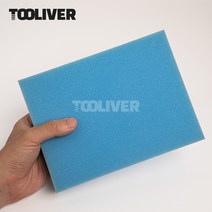 툴리버 타일 스펀지 메지 스폰지 줄눈 작업용 공구, 하늘 스펀지 35mm, 1개