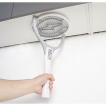 보성테크 90도 회전 전기모기채 회전 파리채 대형 충전식 특허 보성테크 그레이 