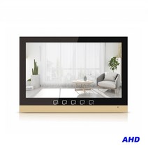 도어벨 비디오 Tuya 10인치 AHD 인터콤 초인종 도어 시스템(카메라 포함) 홈 아파트 보안 용 Vedio, Indoor Screens (AHD)_영국 플러그