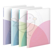 새임 포켓 클리어북 A4 40매 보험파일 파일홀더 클리어북, 연두(401144)