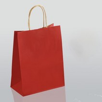 크라프트 쇼핑백 종이 봉투 손잡이 색상 강화 두꺼운 크래프트 핸드백 무료 맞춤형 로고 멀티, 55.색상  004  100pcs With logo41