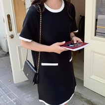 디애이치 카리엘 라운드넥 기본 원피스