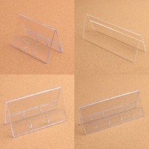 아크릴 예약석 팻말 꽂이 네임택 가격표 네임판 양면 높이 70mm 카페 테이블 명패 쇼케이스 회사 진열대 홀더 가격 표시대 pop 카드 쇼카드 케이스 인포 프레임 안내판 거치대