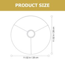 빈티지 전등갓 프레임 28cm 단일 레이어 램프 커버 철 그늘 거치대 케이지 DIY E27 집 장식, 01 White