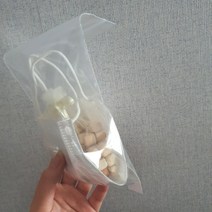 마스크 보관함 케이스 편백나무 지퍼백 위생 파우치 항균 탈취 입냄새 제거 큐브 칩, 대_실버