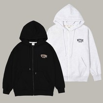 베이직 컬리지 로고 후드집업 5color