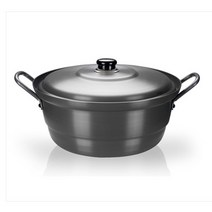 식당 업소용 영업 단체급식용 대형 검정색 찜솥 양은곰솥 채반형 냄비 경질국솥, 검정, 경질국솥  28cm