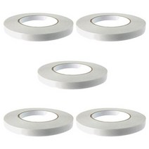 소유 종이 양면테이프 초강력 12mm x 50M, 12mm(폭) x 50M(길이) 5개, 5개