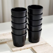 업소용 멜라민 물컵 블랙 10P, 10개