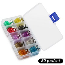 스즈키 스위프트 그랜드 비타 라 SX4 지미 랭글러 레니게이드 볼보 XC60 용 50PCS 자동차 보트 트럭 블레이드 퓨즈 박스