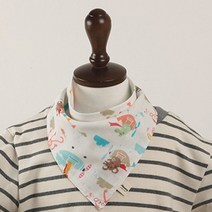 [RA㏓] 빠띠라인 양면거즈 턱받이겸용 GS 10종택1 아가손수건 턱받이 가제 애기 아기 유제 아이 이유식 ▷_§Ea, §§_GS02 작은별블루