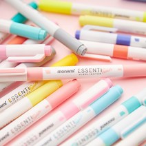 [문구조아] 모나미 에센티 트윈 형광펜 B 44 마이어소티스, 9개