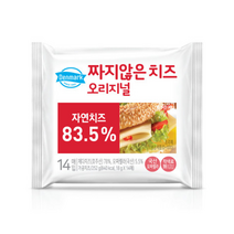 동원 덴마크 짜지않은치즈 오리지널 252g (14매입 ) x 6봉, 1개