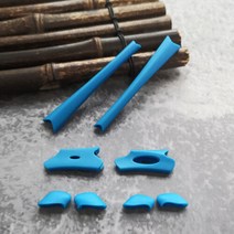 렌즈Ocean 편광 교체용 렌즈 호환-오클리 Flak Jacket XLJ-Options, Sky Blue Rubber Kit