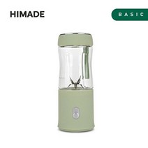 하이메이드 휴대용 미니 텀블러 믹서기 HBL-MM60G (380ml 스테인레스 6중 칼날 2200mAh 리튬 배터리 올리브그린), 단품