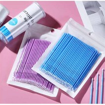 마이크로 면봉 반영구 속눈썹연장 시술용 귀관리, 1개, 블루(대)