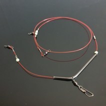 원투유동채비 L형천칭 스네이크천칭 2단 채비 파이프편대 2개입, 2개