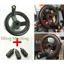 1Set 밀링 머신 M1431 B125 126 파인 피드 블랙 플라스틱 핸드 휠 B110 111 브리지 포트 밀 도구 용 3X 피드 리버스 노브