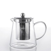 까사무띠 피렌체 내열 유리 캣틀 550ml 티포트 유리 티망 차망 차주전자