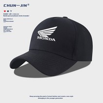 HONDA 혼다 레이싱 오토바이 모자 캡모자 바이크 동호회 레저, 야구 모자 - 블랙 - (1)