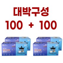 국내산 마스킹 비말 숨조은 덴탈마스크 100+100, 4개, 50개입