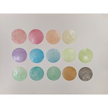 [소품팩토리]미검수 특별가 250개팩 5cm 원형 화이트 컬러 자개 썬캐쳐 diy 자개 모빌 만들기 재료, 미검수 파스텔레드250개