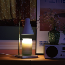 아트박스/세레스홈 디어 캔들 워머_우드 [단품+할로겐전구+양키캔들], 누드/클린코튼