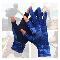 여름 라이더장갑 시원한 자외선차단 남성 여성 운전 낚시 스포츠 두손 손가락 장갑, L-블랙