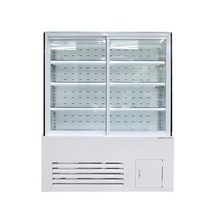 냉장 쇼케이스 4단 사각 앞문형 1200 세경냉동 제과 음료 반찬 냉장고 블랙 화이트, 선택02. 화이트