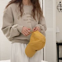 문비글 코디쉬워요 에비뉴 루즈핏 레터링 기모 맨투맨