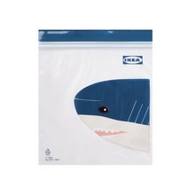 이케아 ISTAD 이스타드 지퍼백 상어 블루 1L x 25, 25개