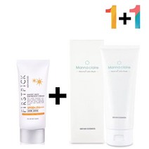 끈적임 없는 선 썬 크림 노세범 클렌징 필링 젤 밤 폼, 더e몰1 매직마일드선크림 1개_프로스킨아이크림 1개