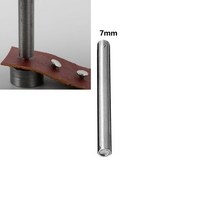 펀칭 펀처 구멍 Steel Spike Studs Puncher Mushroom Domed Snap Rivet Setting Tool Leather Hole Opener, 03 7mm