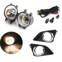 Toyota Corolla 용 LED 안개등 2007 2008 2009 2010 앞 범퍼 오른쪽/왼쪽 그릴 커버 베젤 스위치 H11 전면, CHINA|1 set with chrome, 1개