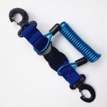 스킨스쿠버 잠수 레귤레이터 옥토퍼스 호흡기 스쿠버 다이빙 랜야드 수중 카메라 토치 안전 클립 및 퀵 릴, 02 BLUE