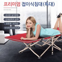 1인용 경량 접이식 이동식 소형 간의 식 접는 침대 좁은방 간편 스몰 저가 침대, 침대그레이