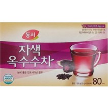 동서 자색 옥수수차 80T 3통 옥수수차 티백, 120ml