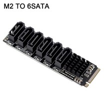 M2 M-EKY NVME-6 SATA3.0 확장 카드 NAS Synology 하드 드라이브 ASM1166 PM 지원, 한개옵션0